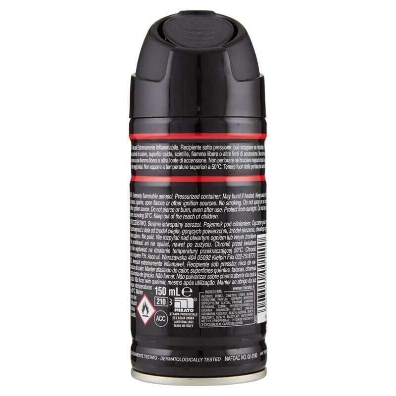 SET 3 PZ MALIZIA DEODORANTE SPRAY UOMO 150 ML MUSK