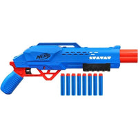 NERF ALPHA STRIKE BIG CAT SABBIATURA DOPPIA CANNA SPARA 2 FRECCETTE DI FILA CON 8 FRECCETTE 8+ ANNI