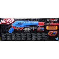 NERF ALPHA STRIKE BIG CAT SABBIATURA DOPPIA CANNA SPARA 2 FRECCETTE DI FILA CON 8 FRECCETTE 8+ ANNI