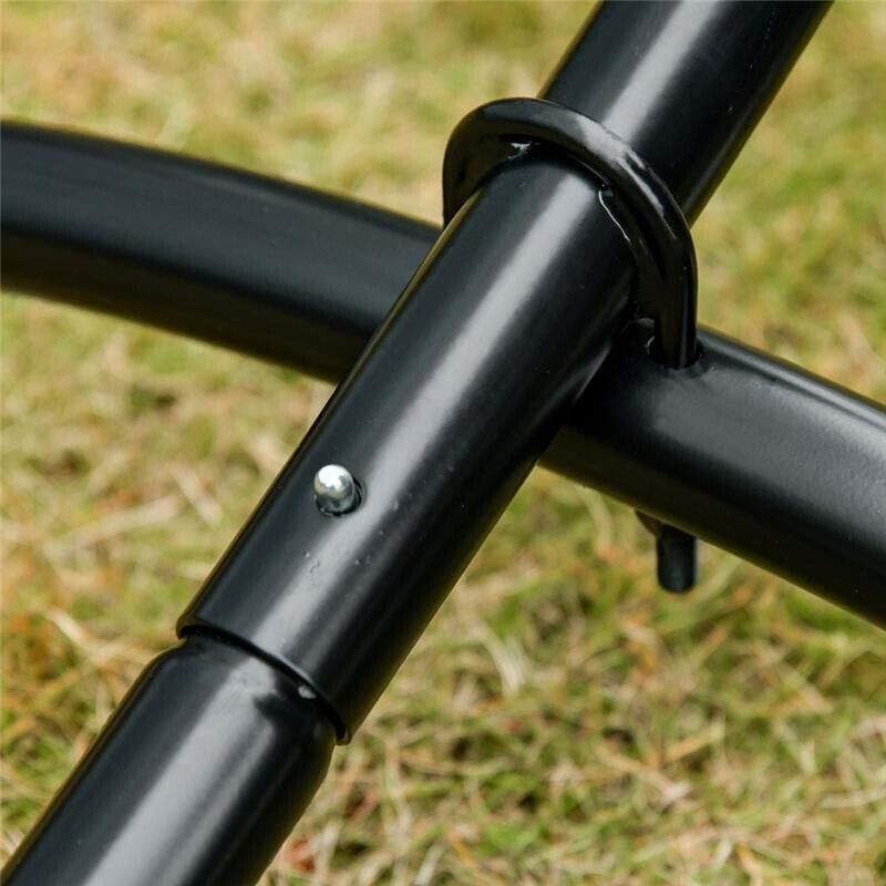 STRUTTURA PER AMACA UNIVERSALE DA ESTERNO IN METALLO, 300X90X100 CM, NERO