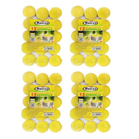 MAURY'S CANDELINE TEA LIGHT 60 PZ GIALLE CON OLIO DI CITRONELLA E BASE IN METALLO