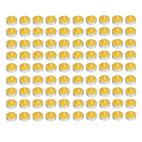 MAURY'S CANDELINE TEA LIGHT 90 PZ GIALLE CON OLIO DI CITRONELLA E BASE IN METALLO