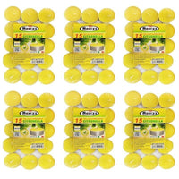 MAURY'S CANDELINE TEA LIGHT 90 PZ GIALLE CON OLIO DI CITRONELLA E BASE IN METALLO