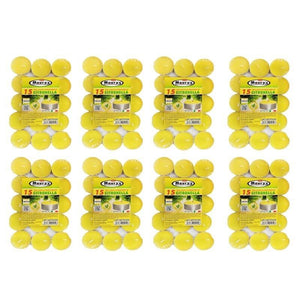 MAURY'S CANDELINE TEA LIGHT 120 PZ GIALLE CON OLIO DI CITRONELLA E BASE IN METALLO