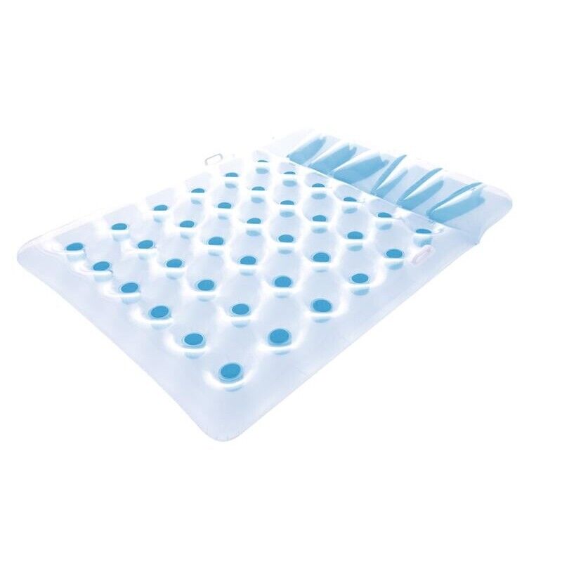 MATERASSINO MARE PISCINA GONFIABILE 36 BUCHI 193X142CM