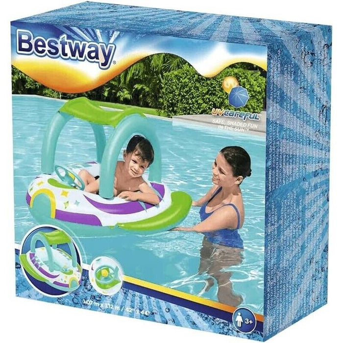 BESTWAY GONFIABILE NAVICELLA PER RAGAZZI CON FINESTRELLA PER VEDE L'ACQUA 3+