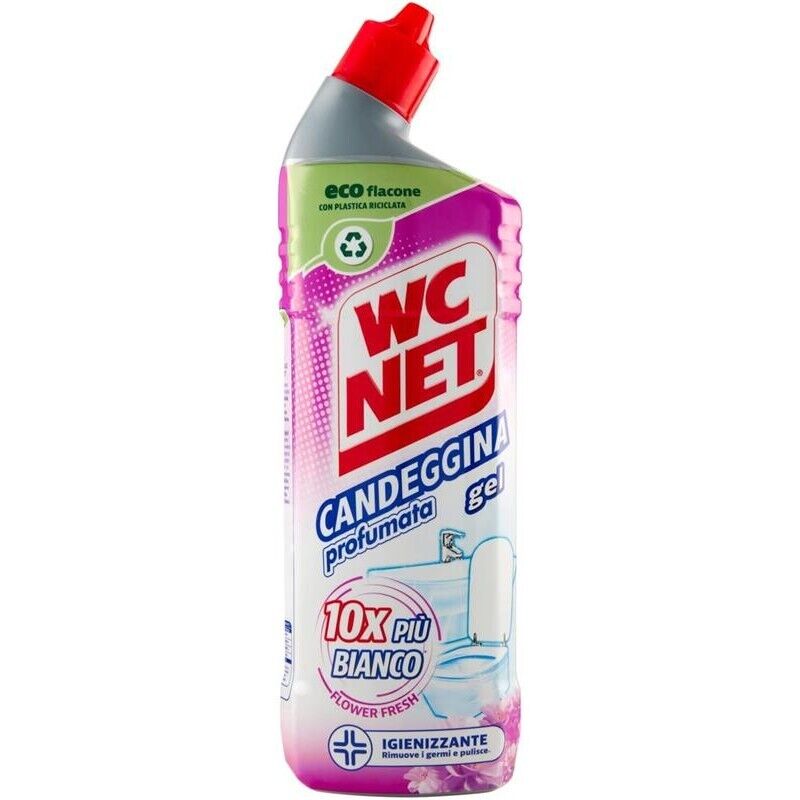 WC NET SET 4 CONFEZIONI GEL CANDEGGINA PROFUMATA 700 ML L'UNA