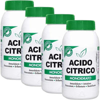 MARTEN ACIDO CITRICO SET 4PZ X 1KG MONOIDRATO MULTIFUNZONE ANTICALCARE DISINCROSTANTE E DECALCIFICANTE ECOLOGICO