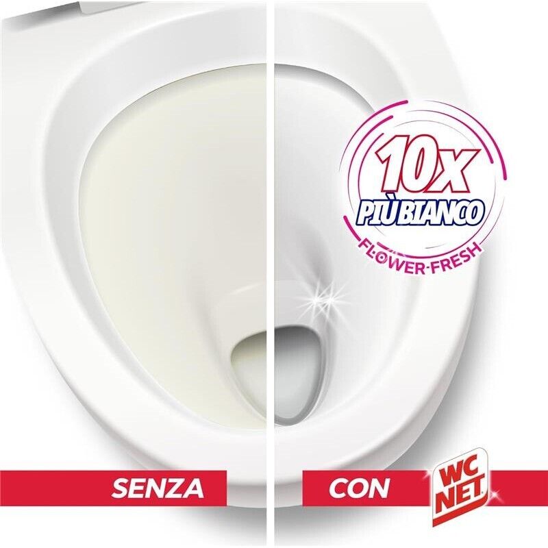 WC NET SET 2 CONFEZIONI GEL CANDEGGINA PROFUMATA 700 ML L'UNA