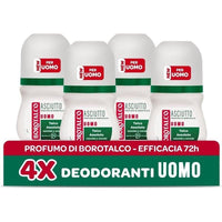 BOROTALCO SET 4 PZ DEO ROLL-ON 50 ML L'UNO NEW ASCIUTTO