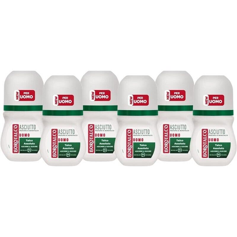 BOROTALCO SET 6 PZ DEO ROLL-ON 50 ML L'UNO NEW ASCIUTTO