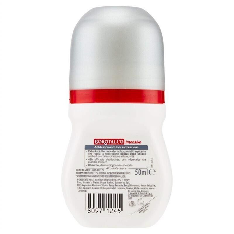 BOROTALCO DEODORANTE ROLL-ON 50 ML INTENSIVE