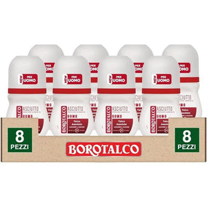 BOROTALCO SET 8 PZ DEO ROLL-ON 50ML L'UNO NEW ASCIUTTO PROFUMO AMBRATO NO ALCOOL 72H