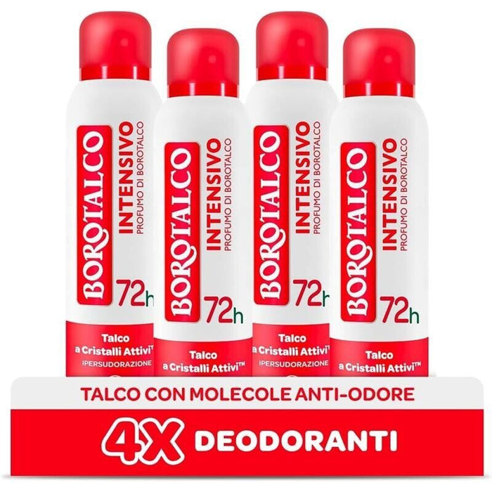 BOROTALCO SET 4 PZ DEO SPRAY 150 ML L'UNO NEW INTENSIVO PROFUMO DI BOROTALCO 72H
