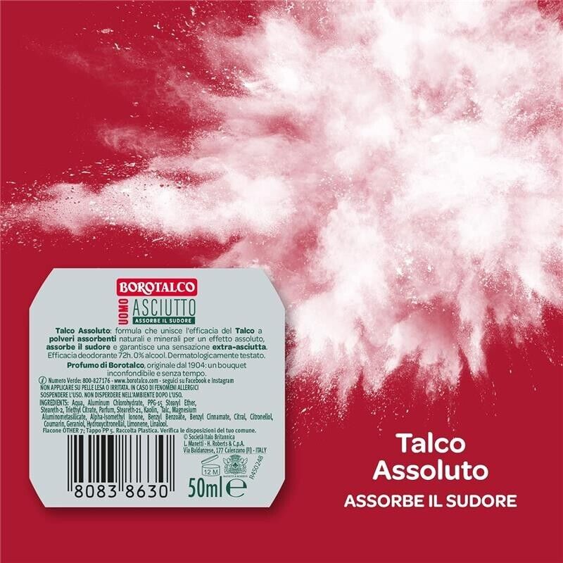 BOROTALCO SET 4 PZ DEO ROLL-ON 50 ML L'UNO NEW ASCIUTTO