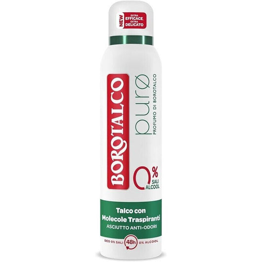 BOROTALCO SET 4 PZ DEO SPRAY 150 ML L'UNO NEW PURO 0 SALI 0 ALCOOL PROFUMO DI BOROTALCO