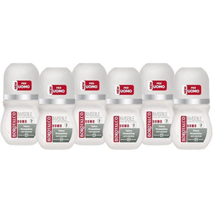 BOROTALCO ROLL-ON SET 6 PZ UOMO 50 ML L'UNO FORMULA SENZA ALCOOL EFFICACIA FRESCA 48H ROSSO