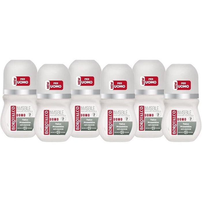 BOROTALCO ROLL-ON SET 6 PZ UOMO 50 ML L'UNO FORMULA SENZA ALCOOL EFFICACIA FRESCA 48H ROSSO