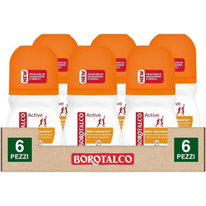 BOROTALCO ROLL-ONSE T 6 PZ 50 ML L'UNO FORMULA SENZA ALCOOL EFFICACIA FRESCA 48H ARANCIONE