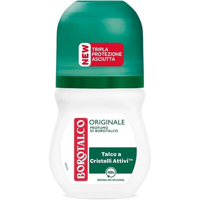 BOROTALCO ROLL-ON SET 8 PZ 50 ML L'UNO FORMULA SENZA ALCOOL EFFICACIA FRESCA 48H TALCO CRISTALLI ATTIVI