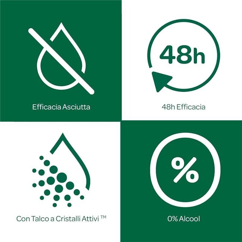 BOROTALCO ROLL-ON SET 6 PZ 50 MLL'UNO FORMULA SENZA ALCOOL EFFICACIA FRESCA 48HAI FIORI DI ROSA