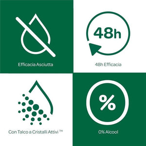 BOROTALCO ROLL-ON SET 8 PZ 50 ML L'UNO FORMULA SENZA ALCOOL EFFICACIA FRESCA 48H TALCO CRISTALLI ATTIVI