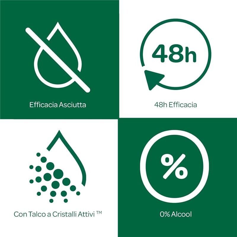 BOROTALCO ROLL-ON SET 8 PZ 50 ML L'UNO FORMULA SENZA ALCOOL EFFICACIA FRESCA 48H TALCO CRISTALLI ATTIVI