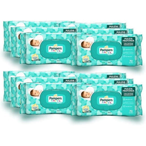 PAMPERS 300 PZ SALVIETTE UMIDIFICATE BAMBINI BABY FRESH