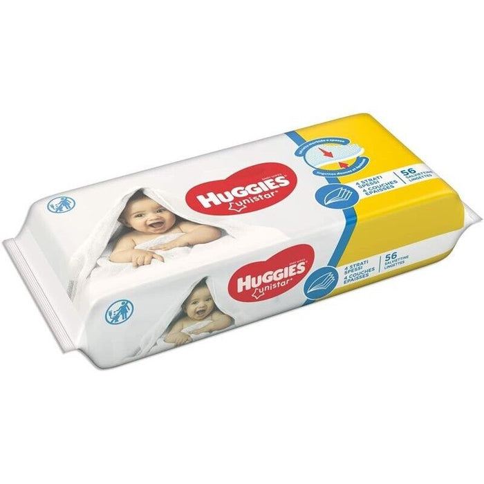 HUGGIES UNISTAR SALVIETTE UMIDIFICATE PER BAMBINI 560 SALVIETTE PER OGNI UTILIZZO