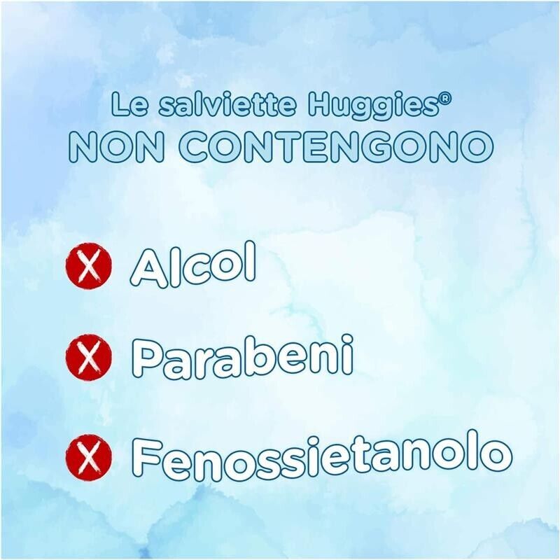 HUGGIES UNISTAR SALVIETTE UMIDIFICATE PER BAMBINI 560 SALVIETTE PER OGNI UTILIZZO