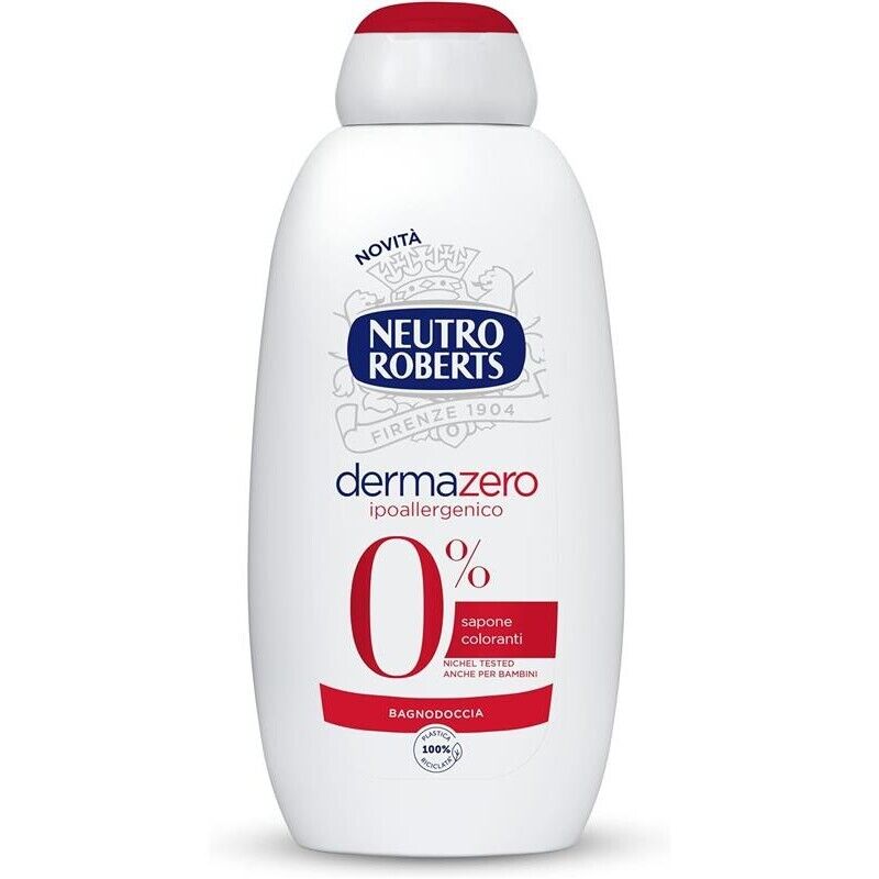 NEUTRO ROBERTS SET 2 PZ BAGNODOCCIA DERMAZERO IPOALLERGENICO DA 600 ML L'UNO