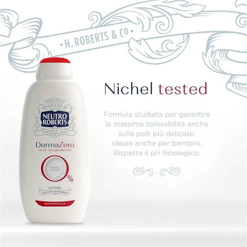 NEUTRO ROBERTS SET 2 PZ BAGNODOCCIA DERMAZERO IPOALLERGENICO DA 600 ML L'UNO