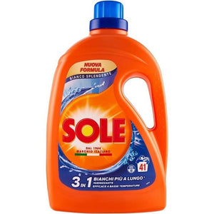 SOLE SET 5 PZ DETERSIVO LAVATRICE 3 IN 1 BIANCO SPLENDENTE 205 LAVAGGI 1.845 L L'UNO