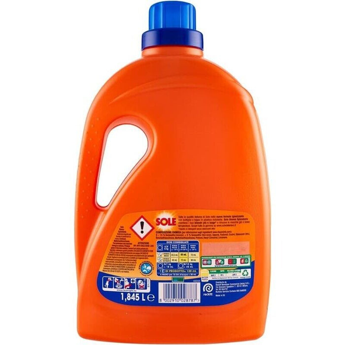 SOLE SET 5 PZ DETERSIVO LAVATRICE 3 IN 1 BIANCO SPLENDENTE 205 LAVAGGI 1.845 L L'UNO