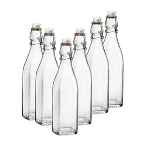 MAURY'S SET 6 SWING BOTTIGLIE IN VETRO CON CAPIENZA DA 0.50 LT