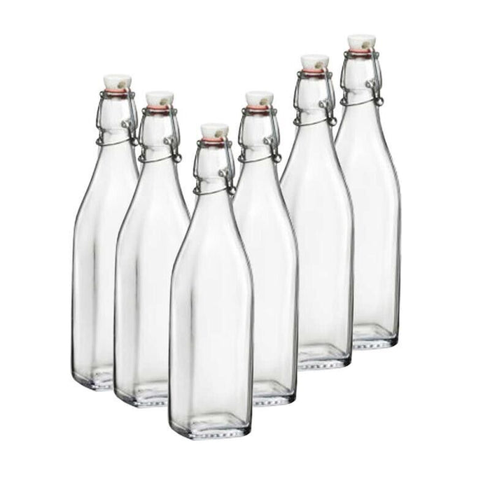 MAURY'S SET 6 SWING BOTTIGLIE IN VETRO CON CAPIENZA DA 0.50 LT