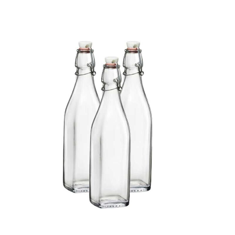 MAURY'S SET 3 BOTTIGLIE SWING BOTTIGLIA IN VETRO CON CAPIENZA DA 0.50 LT