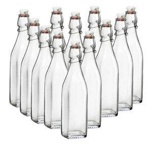 MAURY'S SET 12 SWING BOTTIGLIE IN VETRO CON CAPIENZA DA 0.50LT