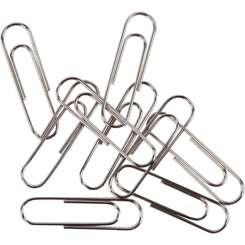 ATTACHES PICCOLE IN ACCIAIO IDEALI PER FERMARE I FOGLI 300 PZ ARGENTO