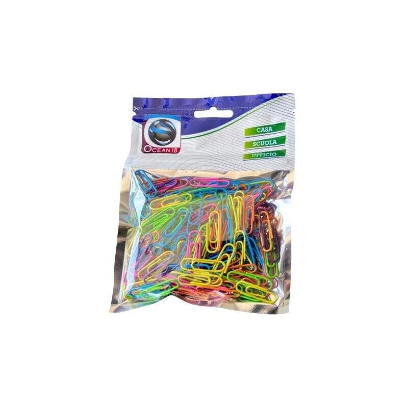 ATTACHES PICCOLE IN ACCIAIO IDEALI PER FERMARE I FOGLI 200 PZ COLORATE