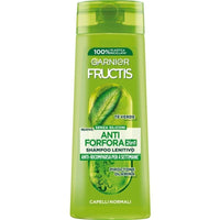 GARNIER FRUCTIS SET 3 PZ SHAMPOO 250 ML ANTI FORFORA PER 4 SETTIMANE 2IN1 LENITIVO CAPELLI NORMALI TE' VERDE