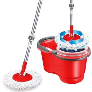 MAURY'S WHEEL MOP MOCIO ROTANTE CON SECCHIO STRIZZATORE 360° E MANICO