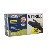 PERFECT HOUSE GUANTI IN NITRILE IN CONFEZIONE DA 100PZ TG S COLORE NERO