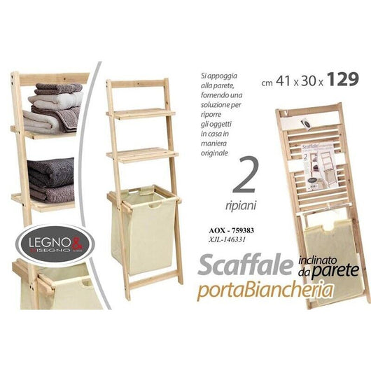 MOBILE PORTA BIANCHERIA  CON DUE RIPIANI