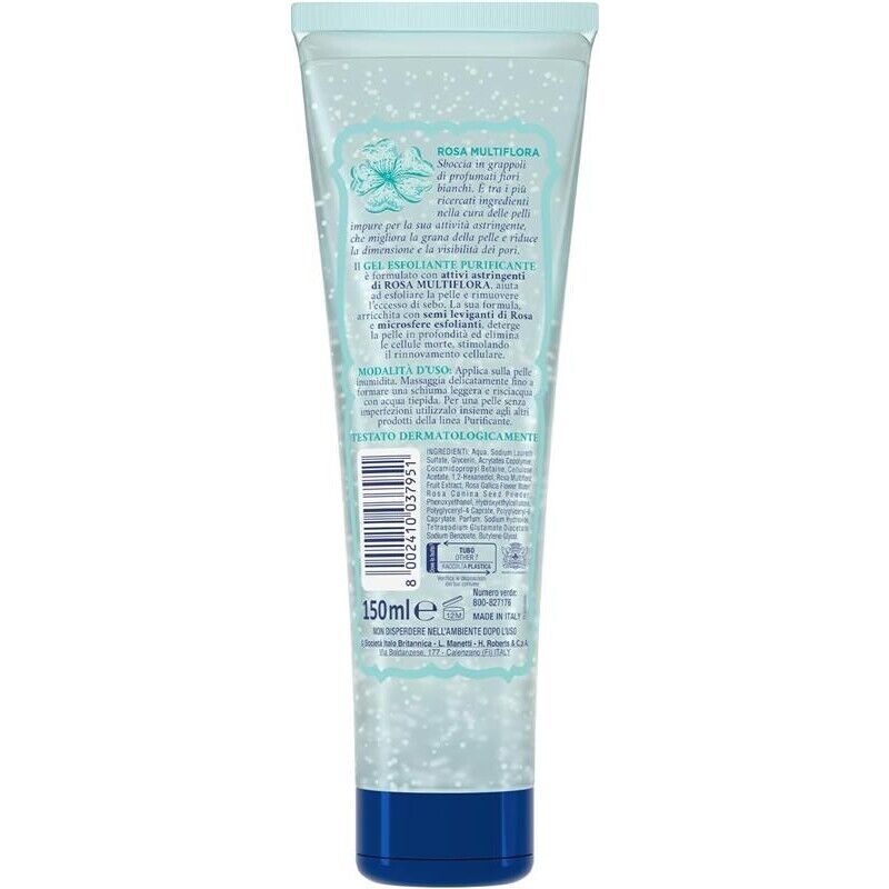 ACQUA ALLE ROSE GEL ESFOLIANTE QUOTIDIANO PURIFICANTE PER PELLI NORMALI E MISTE 150 ML