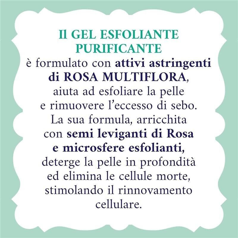ACQUA ALLE ROSE GEL ESFOLIANTE QUOTIDIANO PURIFICANTE PER PELLI NORMALI E MISTE 150 ML