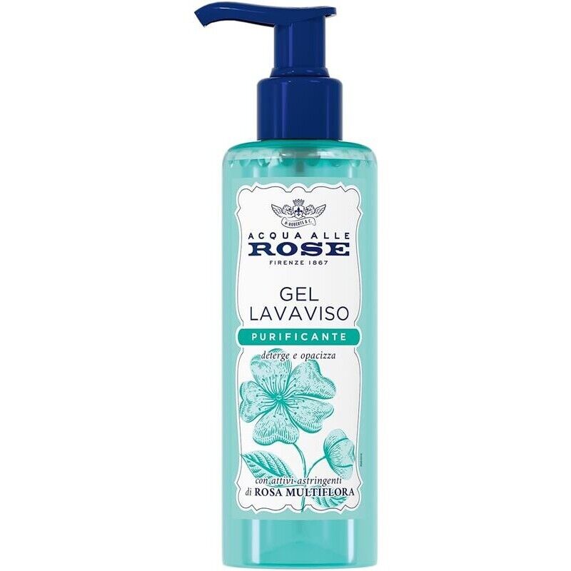 ACQUA ALLE ROSE GEL DETERGENTE VISO PURIFICANTE ROSA MULTIFLORA PER PELLI MISTE O CON IMPERFEZIONI 200 ML