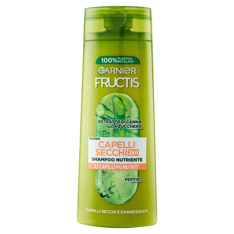 GARNIER FRUCTIS SET 3 PZ SHAMPOO 250 ML L'UNO PER CAPELLI SECCHI E DANNEGGIATI 2IN1 NUTRIENTE X3 CAPELLI PIU NUTRITI