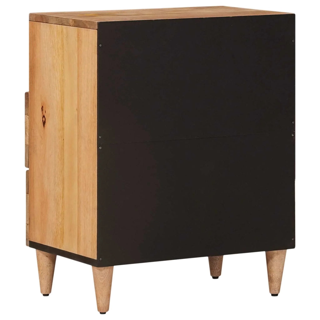 Comodino | Armadio da Notte | Mobiletto da notte con cassetto Naturale 50 x 33 x 62 cm