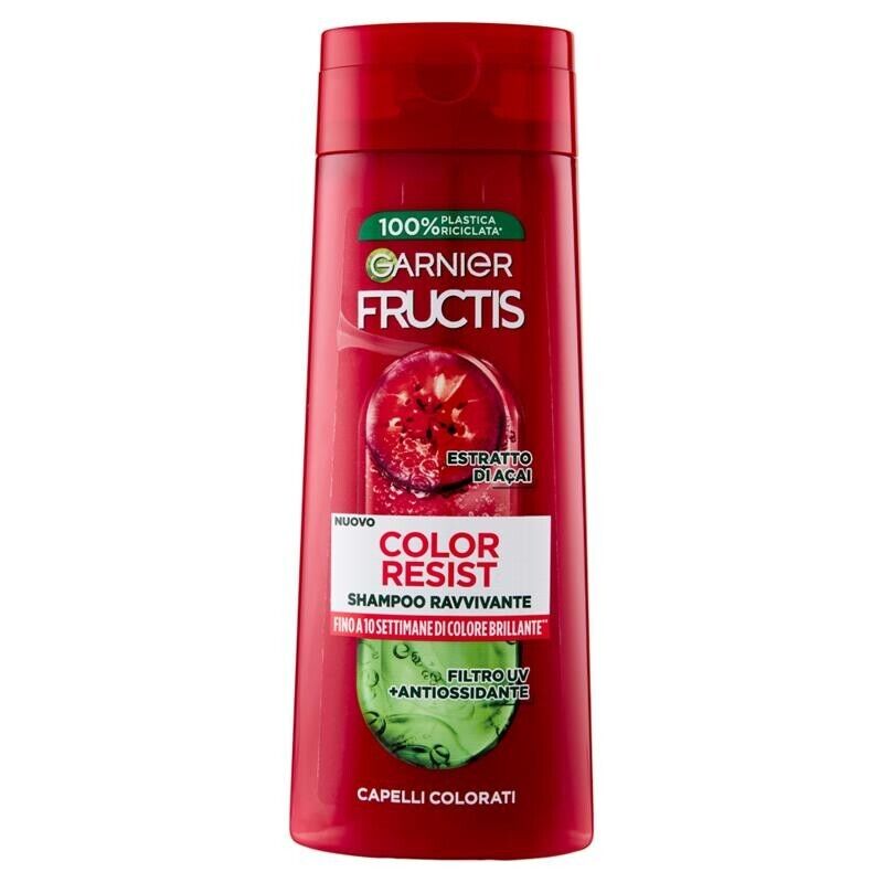 GARNIER FRUCTIS 2 PZ SHAMPOO 250 ML L'UNO COLOR RESIST FINO A 10 SETTIMANE DI COLORE BRILLANTE CON ESTRATTO DI ACAI